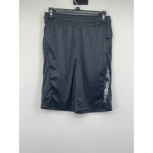 Reebok Boys S Polyester Athletic Shorts Navy and Black With Logo